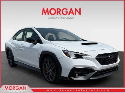 2026 Subaru WRX tS in Ceramic White — front three-quarter view