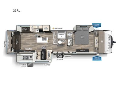 2025 Forest River RV Cherokee Alpha Wolf — side profile view