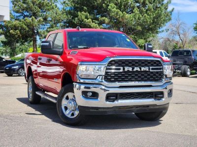 2024 RAM 2500 Big Horn Crew Cab 4x4 6'4' Box in Flame Red Clearcoat — front three-quarter view
