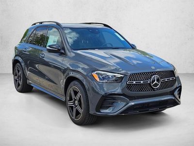 2026 Mercedes-Benz GLE 350 GLE 350 SUV in MANUFAKTUR Alpine Gray — front three-quarter view