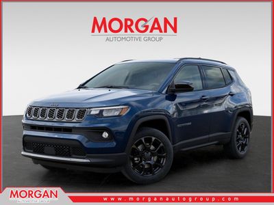 2026 Jeep Compass Latitude in Blue — front three-quarter view