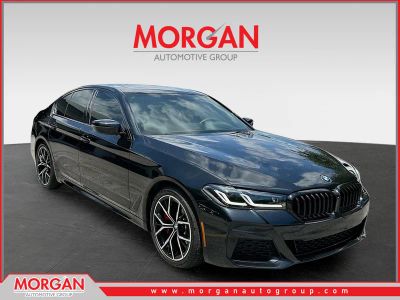 2023 BMW 5 Series 530i xDrive in Black — front three-quarter view