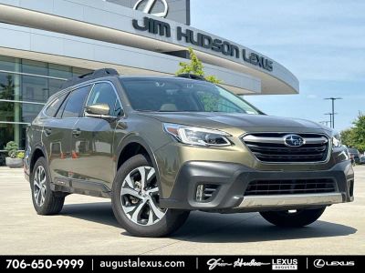 2020 Subaru Outback Limited BACKED BY HUDSON in Autumn Green Metallic — front three-quarter view