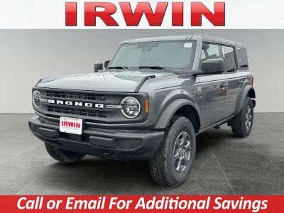 2026 Ford Bronco Big Bend in Gray — front three-quarter view