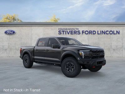 2026 Ford F-150 Raptor in Agate Black Metallic — front three-quarter view