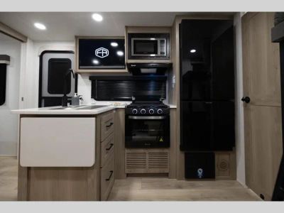 2027 Forest River RV Flagstaff Micro Lite — rear three-quarter view