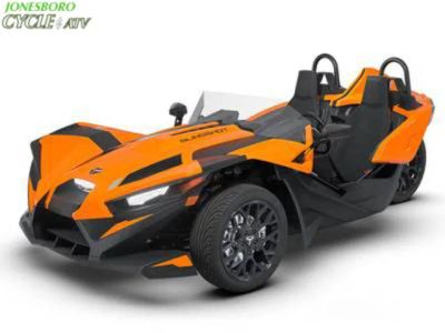 2026 Polaris Slingshot® SL AutoDrive Sunburst Orange — front three-quarter view