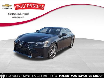 2017 Lexus GS 350 F Sport in Caviar — front three-quarter view