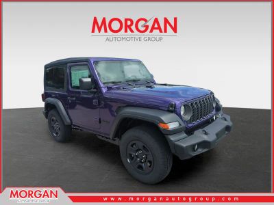 2026 Jeep Wrangler Sport in Purple — front three-quarter view
