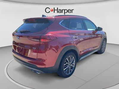 2021 Hyundai Tucson — rear three-quarter view