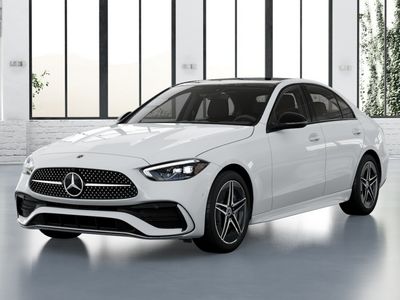 2026 Mercedes-Benz C-Class C 300 in Polar White — front three-quarter view