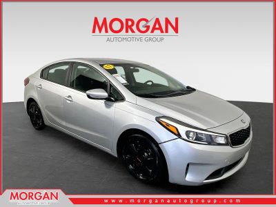 2017 Kia Forte LX in Silky Silver — front three-quarter view