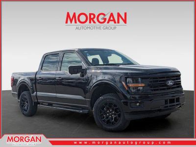 2026 Ford F-150 XLT in Black — front three-quarter view