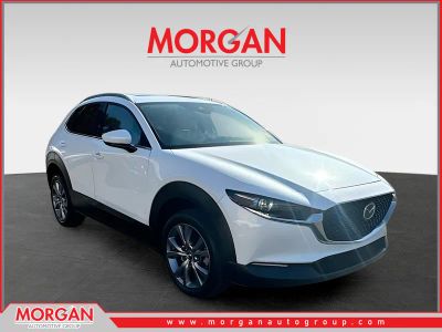 2021 Mazda CX-30 Premium in White — front three-quarter view