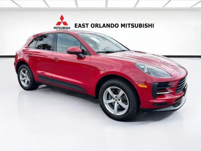 2020 Porsche Macan AWD in Carmine Red — front three-quarter view