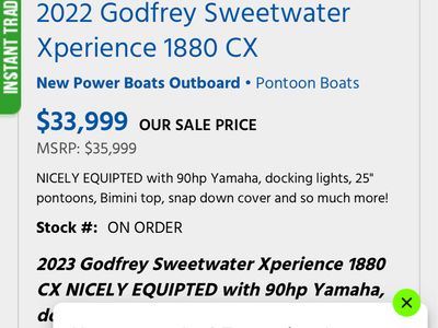2023 Godfrey Sweetwater Xperience 1880 CX - Photo 15