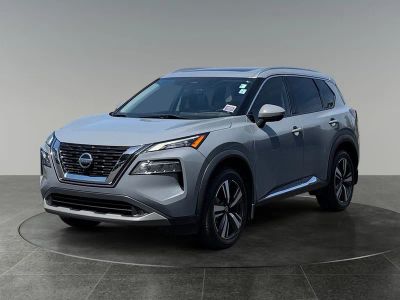 2021 Nissan Rogue — rear three-quarter view