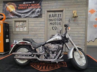 2003 Harley-Davidson® FLSTFI - Fat Boy® Injection — front three-quarter view