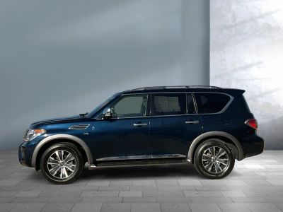 2020 Nissan Armada — rear three-quarter view