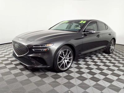 2026 Genesis G70 2.5T Prestige in Makalu Gray — front three-quarter view