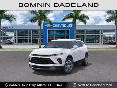 2026 Chevrolet Blazer 2LT in Summit White — front three-quarter view