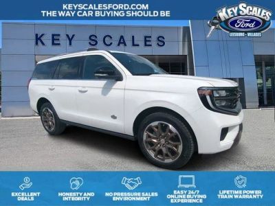 2026 Ford Expedition King Ranch in White Metallic — front three-quarter view