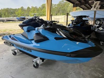2026 Sea-Doo RXP-X™ 325 Tech, BRP Premium A, iBR Gulfstream Blue Premium — front three-quarter view