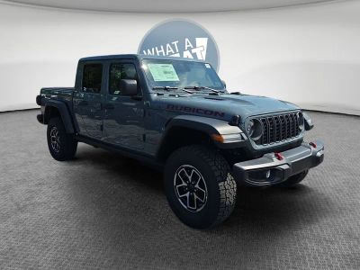 2026 Jeep Gladiator Rubicon in Anvil Clearcoat — front three-quarter view