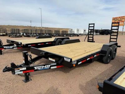 2024 TOP HAT "EH" 16' x 83" EQUIPMENT HAULER — front three-quarter view