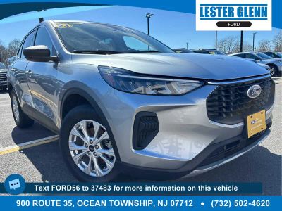 2023 Ford Escape Active in Iconic Silver — front three-quarter view