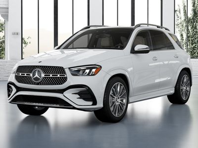 2026 Mercedes-Benz GLE 350 in Polar White — front three-quarter view