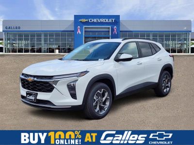 2026 Chevrolet Trax LT in Summit White — front three-quarter view