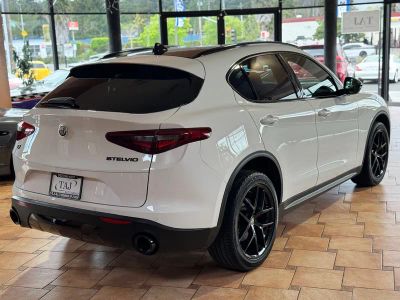 2019 Alfa Romeo Stelvio — rear three-quarter view