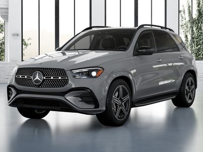 2026 Mercedes-Benz GLE 350 in MANUFAKTUR Alpine Grey — front three-quarter view