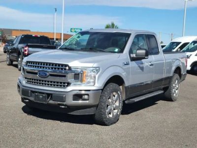 2018 Ford F-150 XLT in Ingot Silver — front three-quarter view