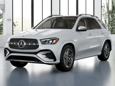 2026 Mercedes-Benz GLE 350 in MANUFAKTUR Moonlight White Metallic — front three-quarter view