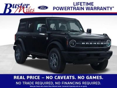 2026 Ford Bronco Big Bend in Shadow Black — front three-quarter view