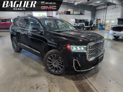 2023 GMC Acadia Denali in Ebony Twilight Metallic — front three-quarter view
