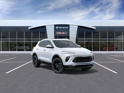 2026 Buick Encore GX Sport Touring in Summit White — front three-quarter view