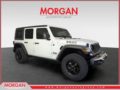2026 Jeep Wrangler Willys in White — front three-quarter view