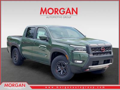 2026 Nissan Frontier PRO-X in Green — front three-quarter view