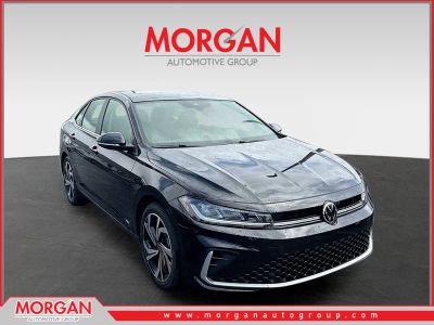 2026 Volkswagen Jetta SEL in Black — front three-quarter view