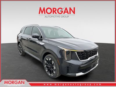 2026 Kia Sorento EX in Panthera Metal — front three-quarter view