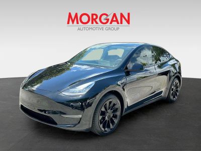 2022 Tesla Model Y — rear three-quarter view