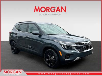 2026 Kia Seltos EX in Gray — front three-quarter view