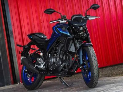 2026 Yamaha MT-03 — front three-quarter view