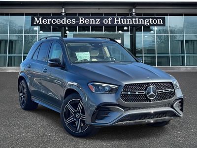 2026 Mercedes-Benz GLE 450 in Selenite Gray Metallic — front three-quarter view