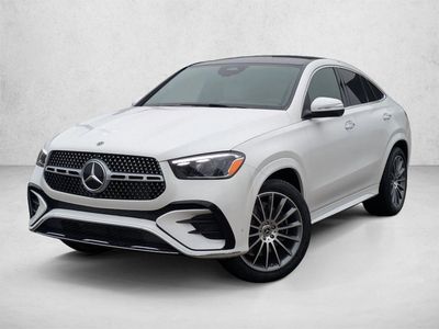 2026 Mercedes-Benz GLE 450 GLE 450 4MATIC &reg; Coupe in Polar White — front three-quarter view