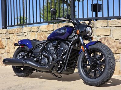 2025 Indian Motorcycle Scout Bobber Limited +Tech Spirit Blue Metallic - Photo 1
