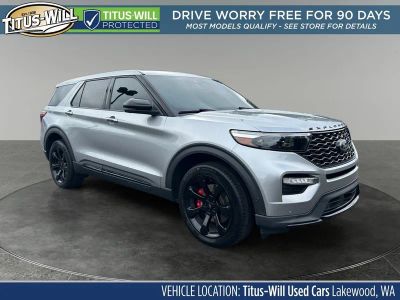 2022 Ford Explorer ST in Silver Metallic — front three-quarter view